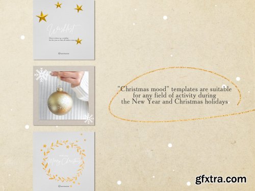 CreativeMarket - CHRISTMAS MOOD Instagram Templates 4364626