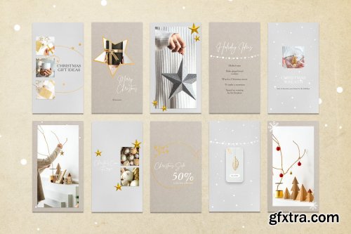 CreativeMarket - CHRISTMAS MOOD Instagram Templates 4364626