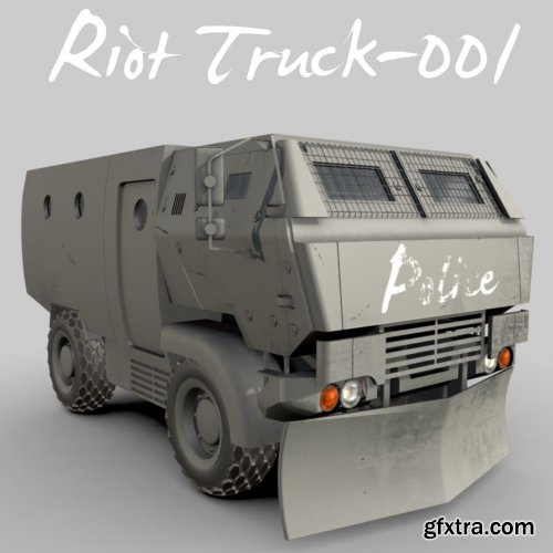 Riot Truck-001 3D model