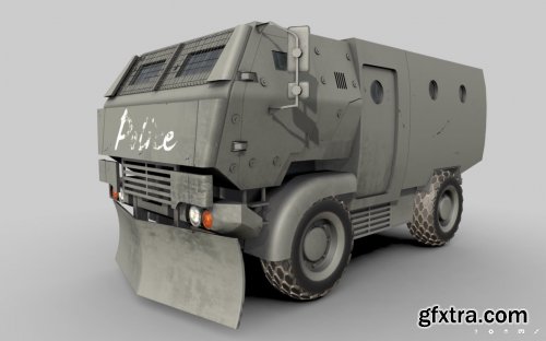 Riot Truck-001 3D model