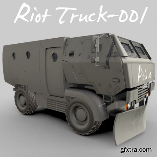 Riot Truck-001 3D model