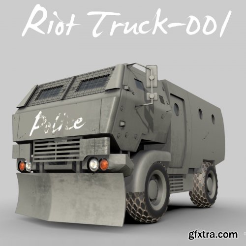 Riot Truck-001 3D model