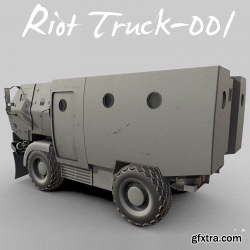 Riot Truck-001 3D model