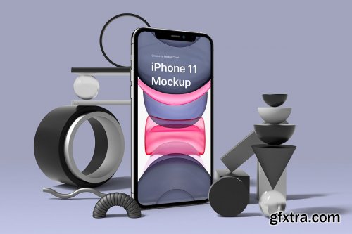 CreativeMarket - iPhone 11 Pro Max Mockup Kit 4299410