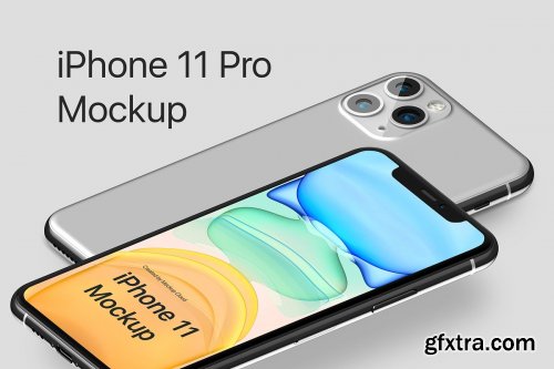 CreativeMarket - iPhone 11 Pro Max Mockup Kit 4299410