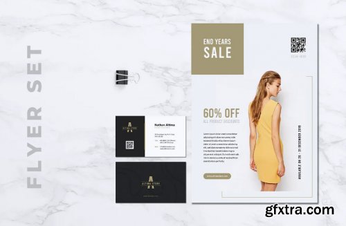 ALTIMA Fashion Store Flyer & Business Card