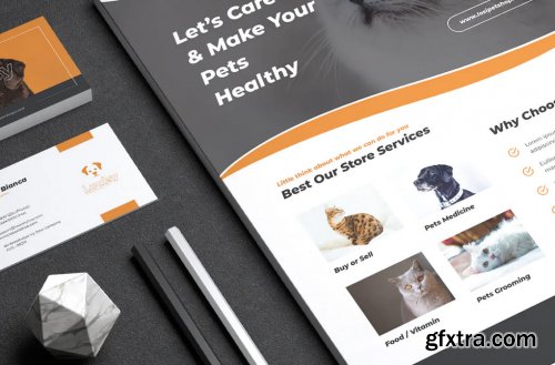 LOSI Pet Shop Business Flyer & Business Card