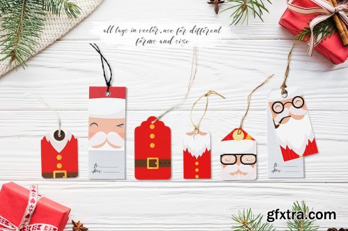 CM Santa Claus Tags and Cards-4182456