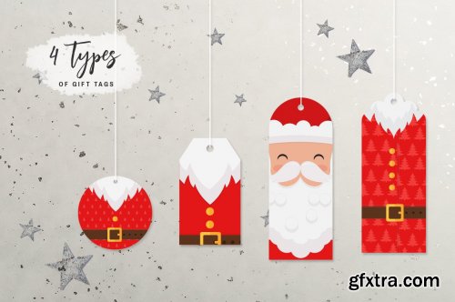 CM Santa Claus Tags and Cards-4182456