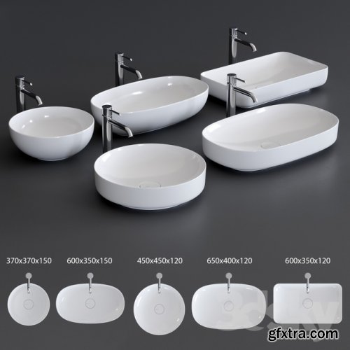 Alice Ceramica Form Washbasin 3D model