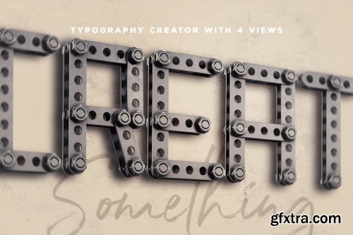 CreativeMarket - Construction Kit 3D Lettering 3838726