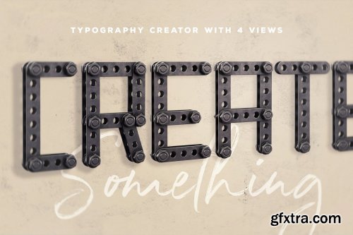 CreativeMarket - Construction Kit 3D Lettering 3838726