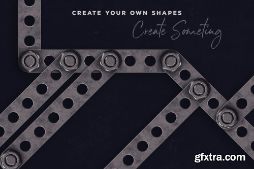 CreativeMarket - Construction Kit 3D Lettering 3838726