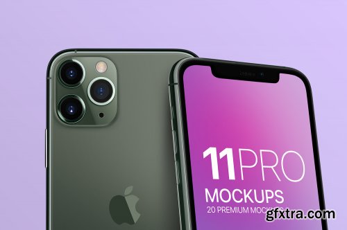 iPhone 11 Pro Display Mockups Vol. 02