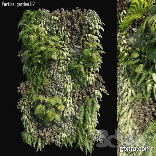 Vertical garden 02 3D model