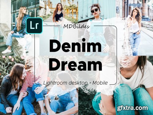 CreativeMarket - 5 Lightroom Presets, DENIM DREAM 4332802