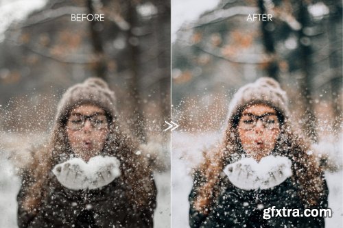 CreativeMarket - Vibrant SNOW DAY Lightroom Presets 4331998