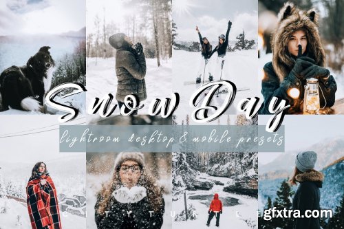 CreativeMarket - Vibrant SNOW DAY Lightroom Presets 4331998