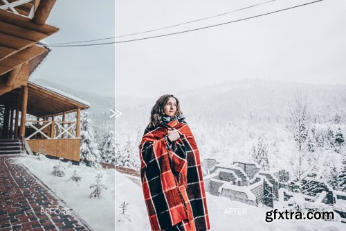 CreativeMarket - Vibrant SNOW DAY Lightroom Presets 4331998