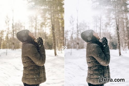 CreativeMarket - Vibrant SNOW DAY Lightroom Presets 4331998