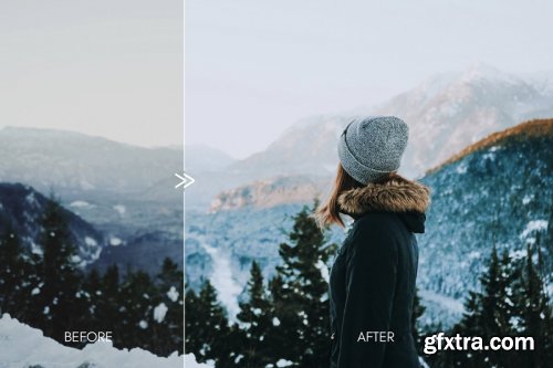 CreativeMarket - Vibrant SNOW DAY Lightroom Presets 4331998