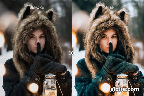 CreativeMarket - Vibrant SNOW DAY Lightroom Presets 4331998