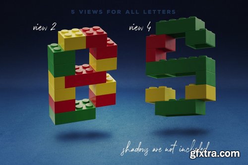 CreativeMarket - Toy Bricks 3D Lettering 3828851