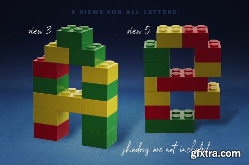 CreativeMarket - Toy Bricks 3D Lettering 3828851