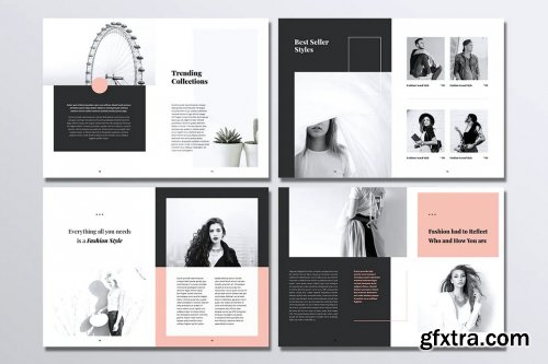 BRIGHT Fashion Lookbook Portfolio Brochures