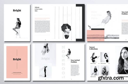 BRIGHT Fashion Lookbook Portfolio Brochures