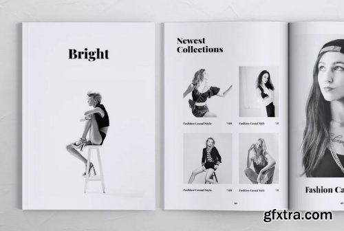 BRIGHT Fashion Lookbook Portfolio Brochures