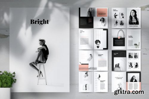 BRIGHT Fashion Lookbook Portfolio Brochures