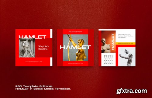 HAMLET PACK 1 - Instagram Template + Stories