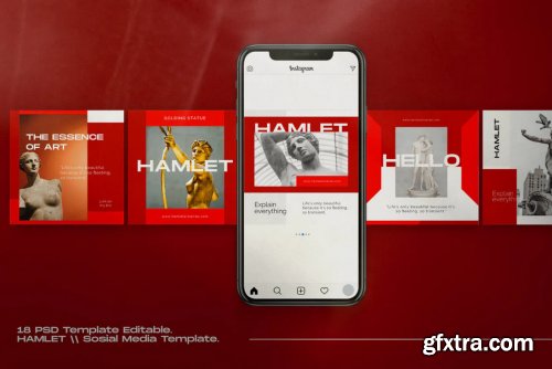 HAMLET PACK 1 - Instagram Template + Stories