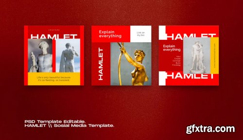 HAMLET PACK 2 - Instagram Template + Stories