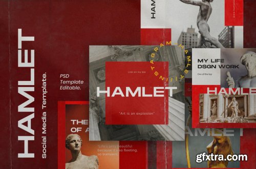 HAMLET PACK 2 - Instagram Template + Stories