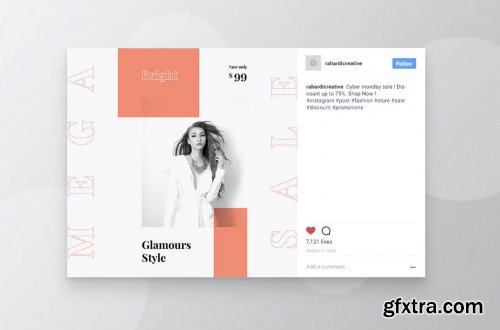 BRIGHT Fashion Instagram & Facebook Post