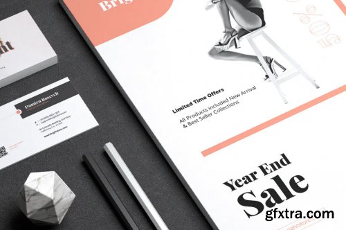 BRIGHT Fashion Flyer & Business Card