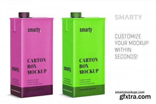 CreativeMarket - Carton box mockup 4356589