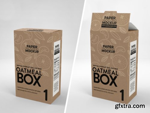 Sqaure Paper Boxes Mockup