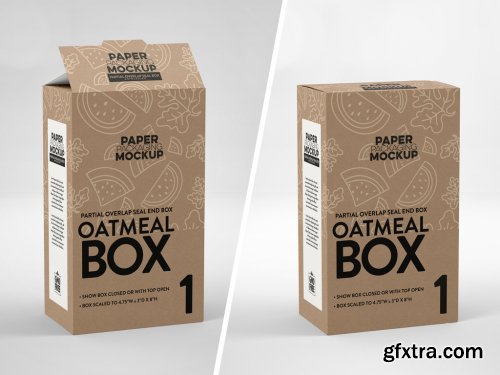 Sqaure Paper Boxes Mockup