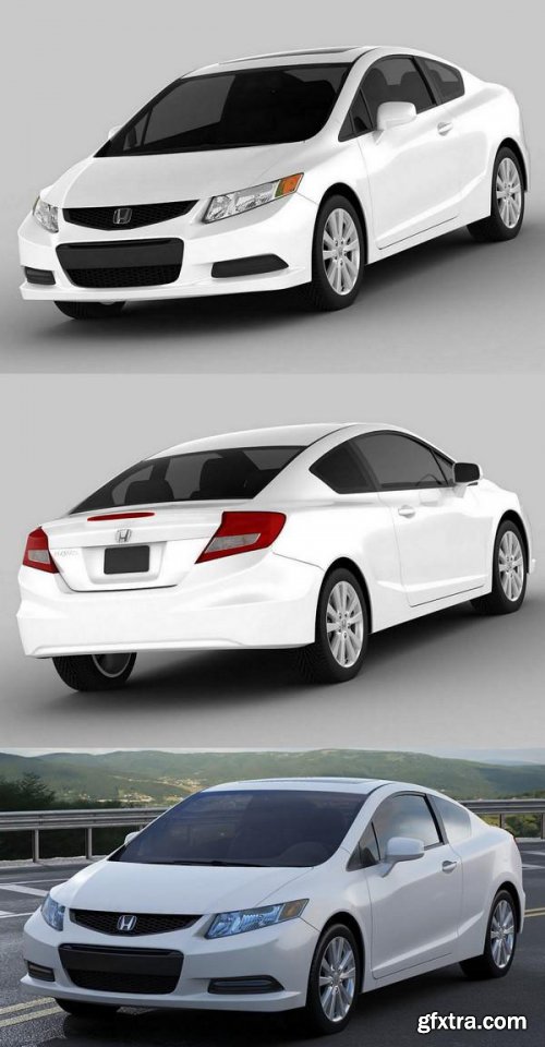 Honda Civic Coupe 2012 3D Model