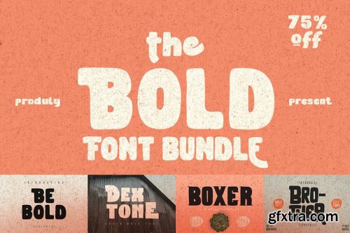 CreativeMarket - The Bold Font Bundle 4366086