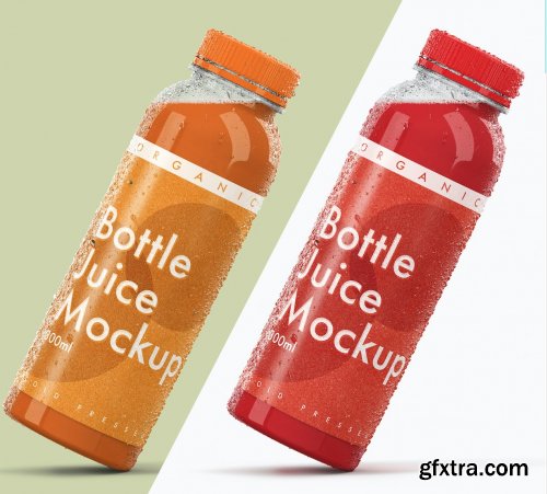 CreativeMarket - Juice Bottle Mockup 4331557