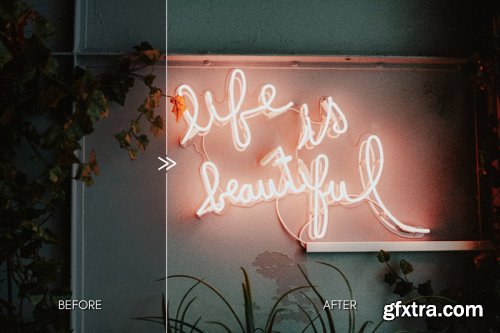 CreativeMarket - Moody NEON LIGHTS Lightroom Presets 4335929