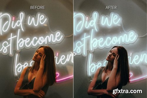 CreativeMarket - Moody NEON LIGHTS Lightroom Presets 4335929