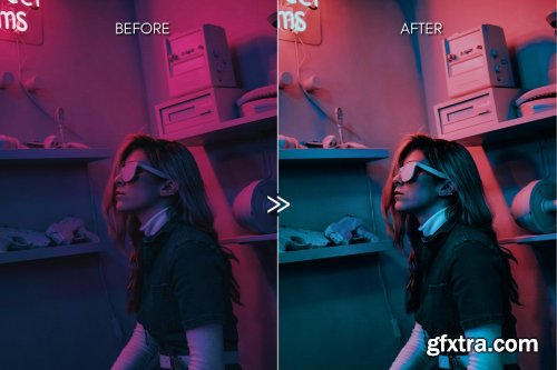 CreativeMarket - Moody NEON LIGHTS Lightroom Presets 4335929