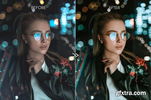 CreativeMarket - Moody NEON LIGHTS Lightroom Presets 4335929