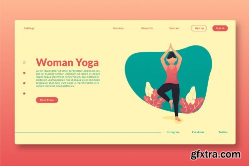 Woman Yoga - Landing Page GR