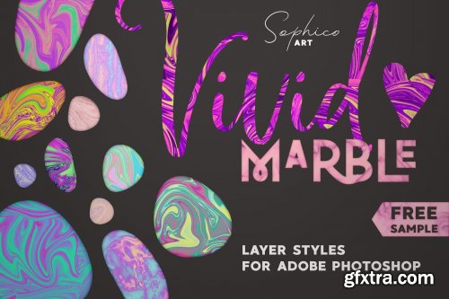 CreativeMarket - Vivid Marble Effect For Photoshop 3818827